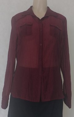 Camisa Manga Longa Bordo