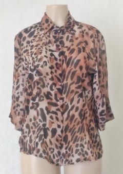 Camisa Crepe Animal Print