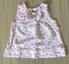 Blusa Regata Rosa Com Laço - Chicco