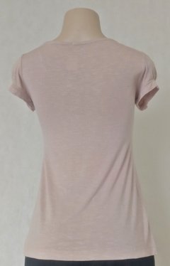 Blusa De Malha Com Aplique Em Tecido No Decote- Squalle - comprar online