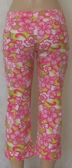 Calça Reta Capri Floral - Body Company - comprar online