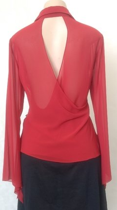 Camisa Vermelho Transpassada - Comtraje - comprar online