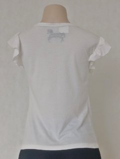 Blusa Estampa Com Babado Em Renda - Bluesteel - comprar online