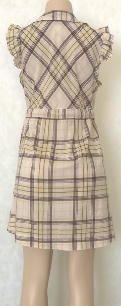 Vestido Acinturado Xadrez - comprar online