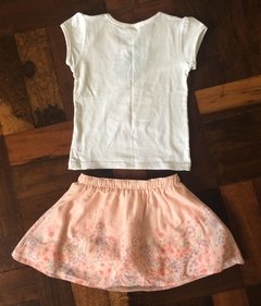 Conjunto Blusa E Saia Urso Rosa - Milon - comprar online