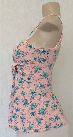 Regata Floral Com Laço - Squalle - Roupas, sapatos e acessórios femininos novos e usados na ROSANA GREEN