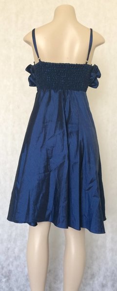 Vestido Festa Tafeta Azul - Confecções L.C. Arquivo - comprar online