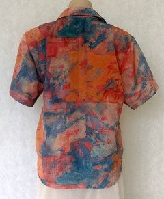 Camisa Manga Curta Estampa Abstrata - comprar online