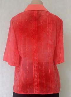 Camisa Manga Curta Transparente - Testoni - comprar online