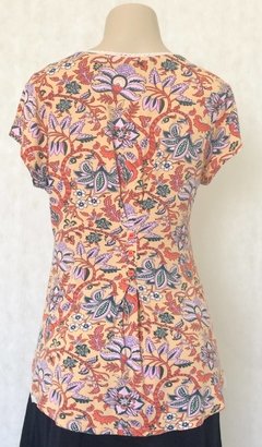 Blusa Estampa Floral Com Renda - Dep Amo - comprar online