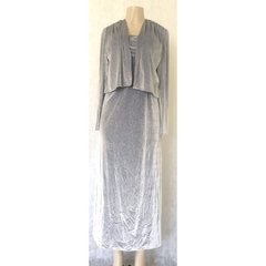 Vestido Longo Plush Veludo Com Bolero - Arinthon - comprar online