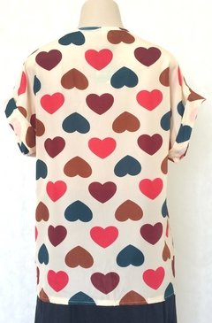 Blusa Estampa Corações - Livagirl - comprar online