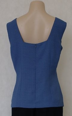 Regata Alfaiataria Azul - Cheia De Charme - comprar online