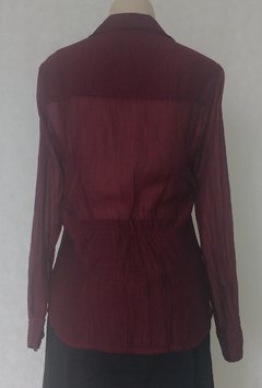 Camisa Manga Longa Bordo - comprar online