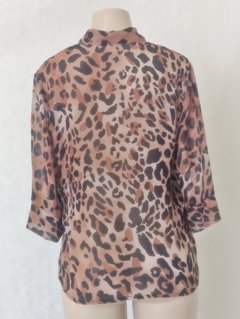 Camisa Crepe Animal Print - comprar online