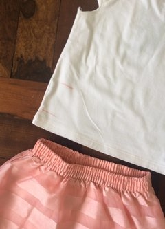 Conjunto Blusa E Saia Rosa - Milon na internet