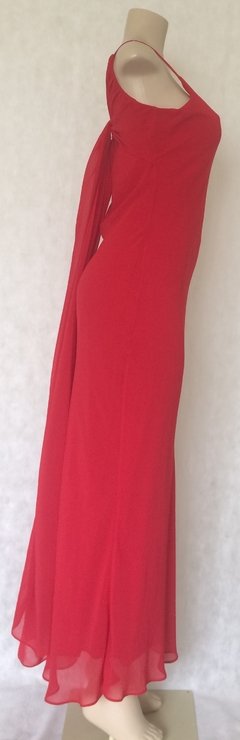 Vestido Vermelho Longo - Material - Roupas, sapatos e acessórios femininos novos e usados na ROSANA GREEN