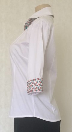 Camisa Branca 3/4 - Ana´S - Roupas, sapatos e acessórios femininos novos e usados na ROSANA GREEN