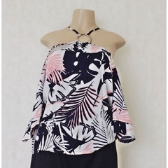 BLUSA AMPLA COM FIVELA - SHOULDER