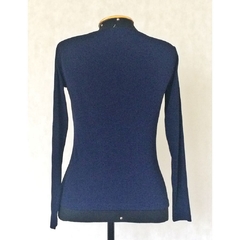 Blusa Azul Marinho Manga Longa - comprar online