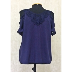 BLUSA AZUL ROYAL - B& F FASHION