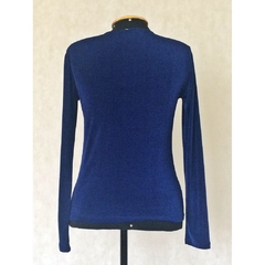 Blusa Azul Royal Manga Longa - Eva Allen - comprar online