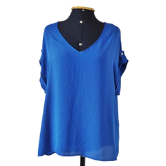 Blusa Azul Royal - Maria Filó