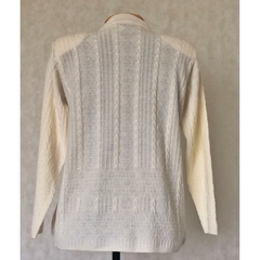 BLUSA BEGE TRICOT MANGA LONGA 