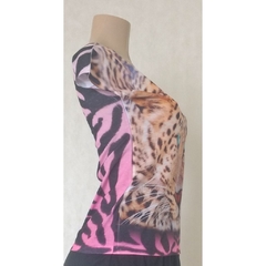 BLUSA ESTAMPADA ANIMAL PRINT - LEONTINA LOTTI