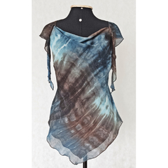 BLUSA REGATA EM CREPE TIE DYE - ROMAN