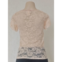 BLUSA RENDA COM ESTAMPA - KAM BESS