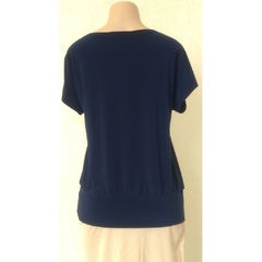 BLUSA RETA COM APLIQUE - LAMIETTE