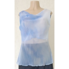 BLUSA TRANSPARENTE ESTAMPADA - EXTREM