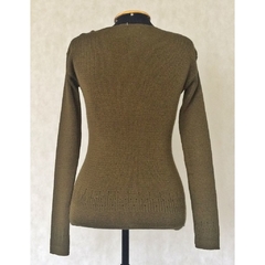 Blusa Verde Tricot Manga Longa - comprar online