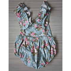 BODY JARDINEIRA ESTAMPA FLORAL - AKTAR