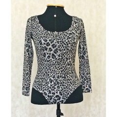 BODY MANGA LONGA ANIMAL PRINT