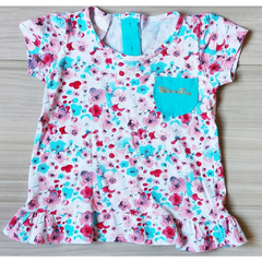 CAMISETA ESTAMPA FLORAL - WILBERTEX KIDS