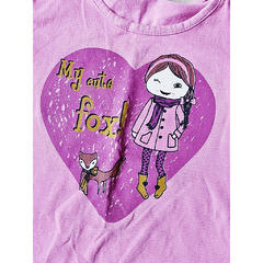 CAMISETA ESTAMPA MENINA E RAPOSA - ROLÚ