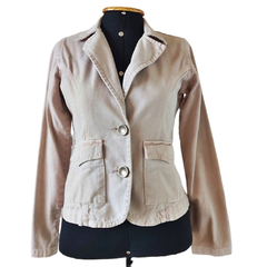 Jaqueta Nude Estilo Blazer - Lado Avesso