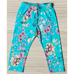 LEGGING VERDE CLARO ESTAMPA FLORAL