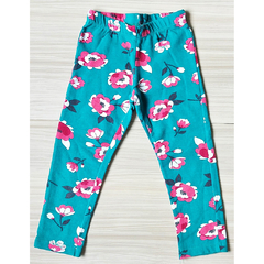 LEGGING VERDE ESMERALDA ESTAMPA FLORAL