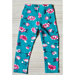 LEGGING VERDE ESMERALDA ESTAMPA FLORAL