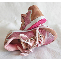 TENIS ROSA COM GLITTER - VIA VIP