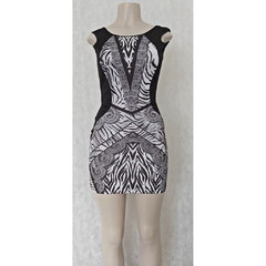 VESTIDO ESTAMPADO MODELGAME -LIMELIGHT