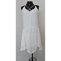 VESTIDO EVASE CHIFFON RENDA - SHOULDER