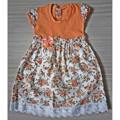 VESTIDO FLORAL E RENDA - JANAINA