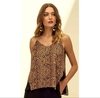 REGATA ANIMAL PRINT COM ARGOLA DOURADA - CARLOTA COSTA - TAM M - REF 8755