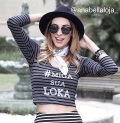 Cropped miga sua loka - comprar online