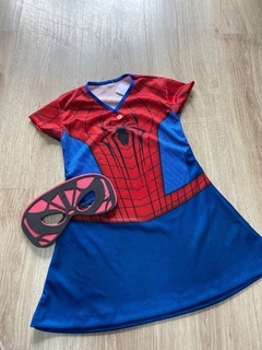 Vestido Mulher Aranha Infantil