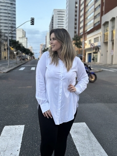 Camisa Alongada Melissa - Branco - comprar online